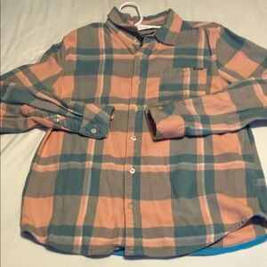 Chubbies Plaid Shirt in Coral and Mint